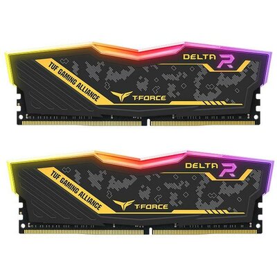 Memória Team Group Delta TUF ASUS RGB DDR4 16GB (2x8GB) 3200MHz CL16 1.35V