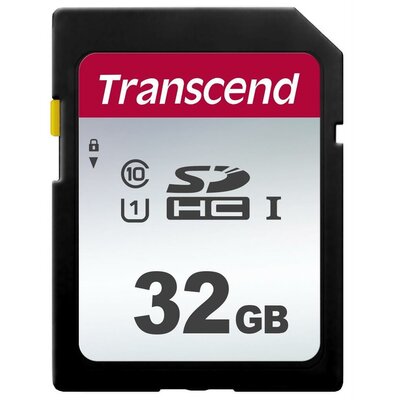 Memóriakártya Memory card Transcend SDHC SDC300S 32GB CL10 UHS-I U1 Up to 95MB/S