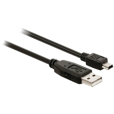 Valueline USB 2.0 kábel A apa - Mini 5-pin apa 2.00 m fekete