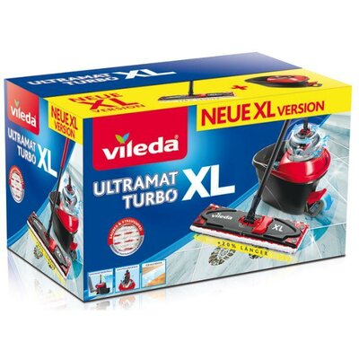 Mop Vileda Ultramat Turbo XL SET: flat mop + bucket with a squeezer