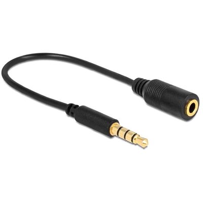 Delock kábel Stereo jack 3.5 mm 4 pin > Stereo plug 3.5 mm 4 pin (changes pin)