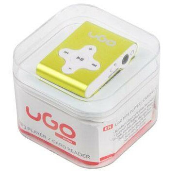 UGO UMP-1023 MP3 lejátszó Micro SD kártyaolvasóval, sárga