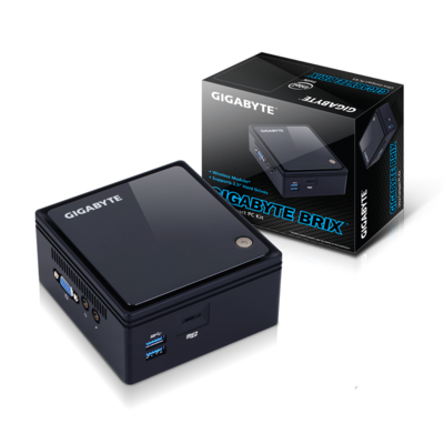 Mini PC - Gigabyte BRIX GB-BACE-3160, J3160 2.24 GHz, DDR3L-1600, HDMI, USB 3.0, microSD