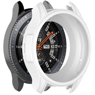Szilikon keret (BUMPER, ütésálló) FEHÉR - Samsung Gear S3 Frontier / Galaxy Watch 46mm