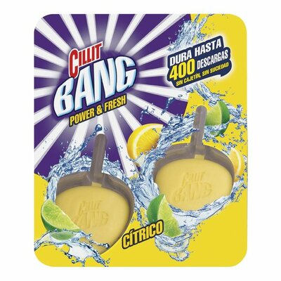 Cillit Bang Power & Fresh Citrus WC-illatosító Tabletta Tartó (2 Darab) (Mennyiség: x5)