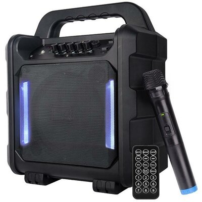 Hordozható bluetooth hangszóró - Boombox Karaoke TRACER Poweraudio Boogie, fekete