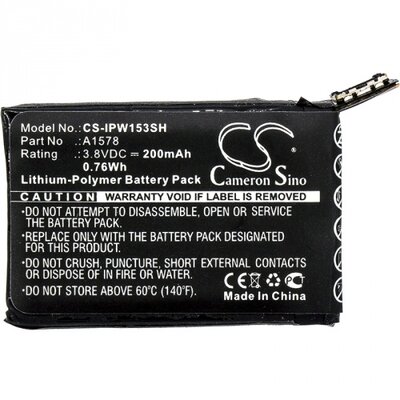 Cameron sino CS-IPW153SH Akkumulátor 200 mAh LI-Polymer (A1578 kompatibilis) - Apple Watch Series 1 38mm