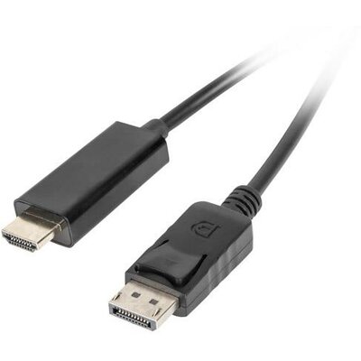 Lanberg kábel Display Port(M)->HDMI 5m black