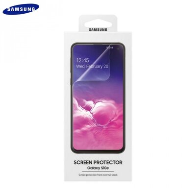Samsung ET-FG973CTEGWW kijelzővédő fólia törlőkendővel (2 db, full screen, íves, ujjlenyomat támogatás) CLEAR átlátszó [Samsung Galaxy S10 (SM-G973)]