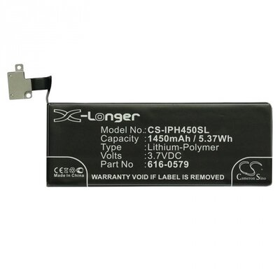 Cameron sino CS-IPH450SL utángyártott Akkumulátor 1450 mAh LI-Polymer (616-0579 / 616-0582 kompatibilis) [Apple iPhone 4S]