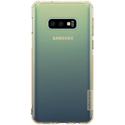 Nillkin Nature hátlapvédő telefontok gumi / szilikon (0.6 mm, ultravékony, légpárnás sarok) AranyBarna [Samsung Galaxy S10e (SM-G970)]
