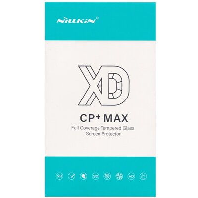 NILLKIN XD CP+MAX Kijelzővédő üvegfólia (3D, full cover, ultravékony előlap, tokbarát, ujjlenyomatmentes, 0.33mm, 9H), Fekete [Xiaomi Mi 9]