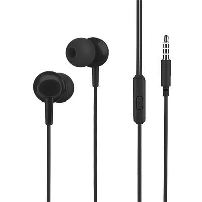 Hoco M14 fülhallgató SZTEREO (3.5mm jack, mikrofon, felvevő gomb), fekete