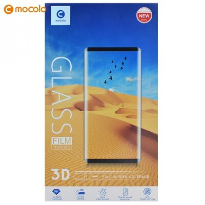 MOCOLO Kijelzővédő üvegfólia (3D full cover, íves, karcálló, 9H) Fekete [Samsung Galaxy S10+ Plus (SM-G975)]