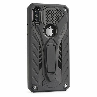 Forcell Phantom szilikon + műanyag masszív hátlapvédő telefontok - Huawei Mate 20 Lite, Fekete