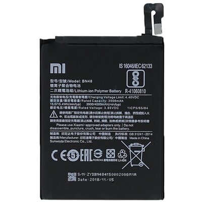Xiaomi BN48 gyári akkumulátor 3900 mAh LI-Polymer [Xiaomi Redmi Note 6 Pro]