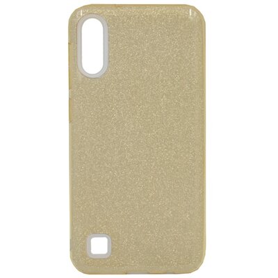 Hátlapvédő telefontok gumi / szilikon (műanyag belső, csillogó hátlap) Arany [Samsung Galaxy A10 (SM-105F)]