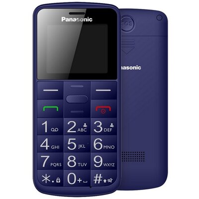 Mobiltelefon készülék, okostelefon PANASONIC KX-TU110 Senior (Blue), Nagy gomb és kijelző, vészhívó gomb!