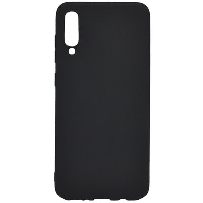 Hátlapvédő telefontok gumi / szilikon (matt) Fekete [Samsung Galaxy A70 (SM-A705F)]