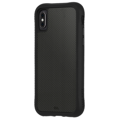 CASE-MATE CARBON FIBRE (CM037816) Hátlapvédő telefontok gumi / szilikon (BUMPER, közepesen ütésálló, valódi szénszálás hátlap) Fekete [Apple iPhone XS Max 6.5]