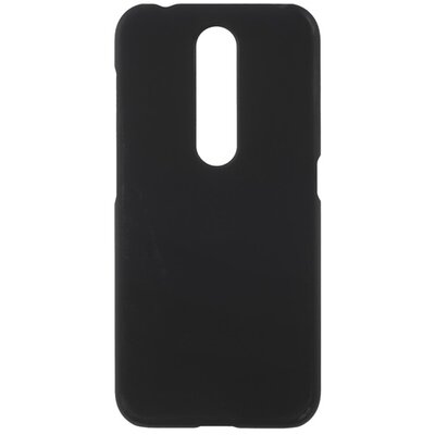 Műanyag Hátlapvédő telefontok (gumírozott) Fekete [Nokia 4.2]