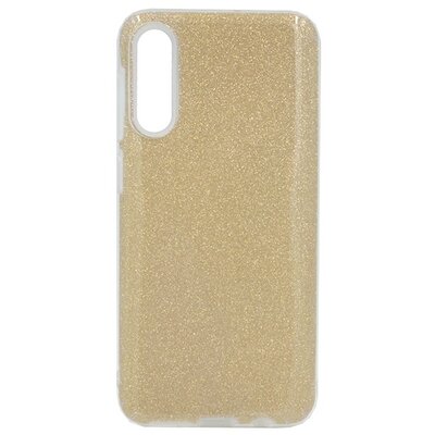 Hátlapvédő telefontok gumi / szilikon (műanyag belső, csillogó hátlap) Arany [Samsung Galaxy A50 (SM-A505F)]