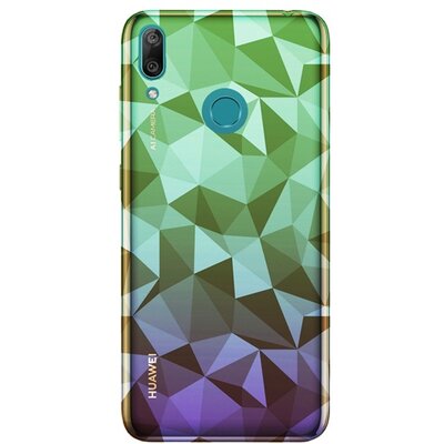 Hátlapvédő telefontok gumi / szilikon (3D, gyémánt minta) Szürke [Huawei Y7 2019 (Y7 Prime 2019), Samsung Galaxy A40 (SM-A405F)]