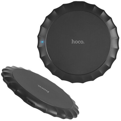 HOCO CW13 hálózati töltő állomás (vezeték nélküli töltés, asztali tartó, QI Wireless) FEKETE