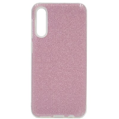 Hátlapvédő telefontok gumi / szilikon (műanyag belső, csillogó hátlap) Rózsaszín [Samsung Galaxy A50 (SM-A505F)]