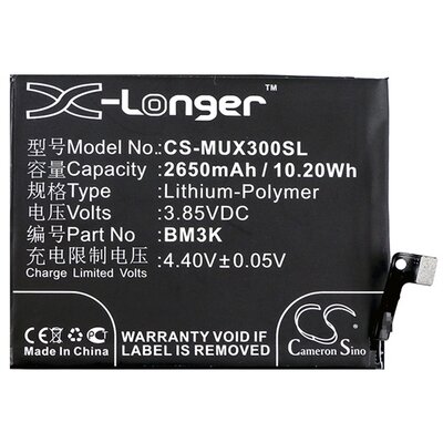 CAMERON SINO CS-MUX300SL utángyártott akkumulátor 2650 mAh LI-Polymer [Xiaomi Mi Mix 3]