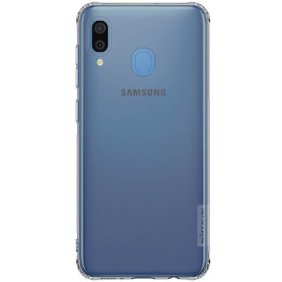Nillkin Nature Hátlapvédő telefontok gumi / szilikon (közepesen ütésálló, légpárnás sarok, 0.6 mm, ultravékony) Szürke [Samsung Galaxy A20 (SM-A205F), Samsung Galaxy A30 (SM-A305F)]