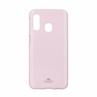 Mercury Jelly Case minőségi szilikon hátlapvédő telefontok - Samsung Galaxy A40, Világos-Rózsaszín