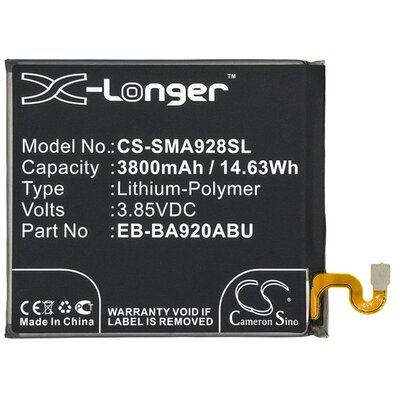 CAMERON SINO CS-SMA928SL utángyártott akkumulátor 3800 mAh LI-Polymer (EB-BA920ABU kompatibilis) [Samsung Galaxy A9 (2018) SM-A920]