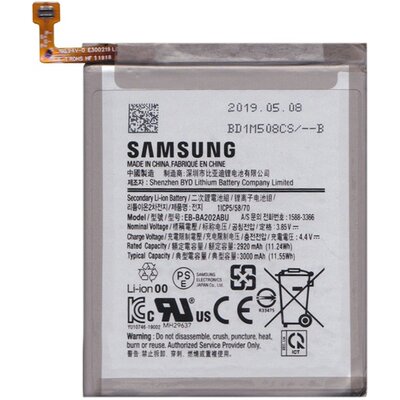 SAMSUNG EB-BA202ABU / GH82-20188A gyári akkumulátor 3000 mAh LI-Polymer [Samsung Galaxy A20e (SM-A202F)]