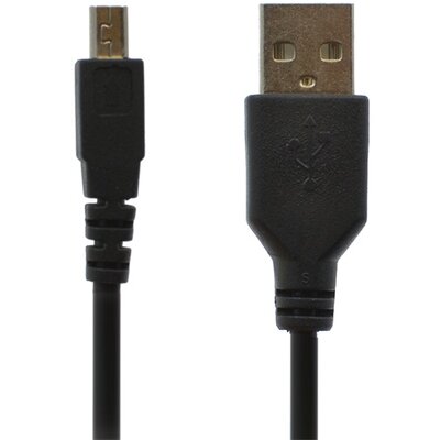 Töltőkábel (USB, 100 cm, INTERCOM - M800S kompatibilis) FEKETE