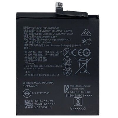 HUAWEI HB436380ECW gyári akkumulátor 3650 mAh LI-ION [Huawei P30]