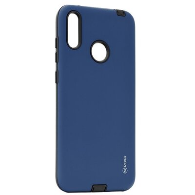 ROAR RICO ARMOR hátlapvédő telefontok gumi / szilikon (közepesen ütésálló, műanyag hátlap, matt) Sötétkék [Huawei Y7 2019 (Y7 Prime 2019)]