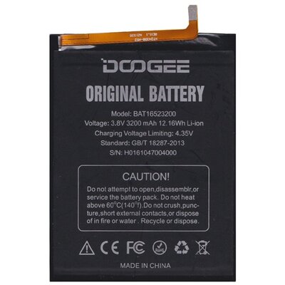 DOOGEE BAT16523200 gyári akkumulátor 3200 mAh LI-ION [Doogee Y6, Doogee Y6C]