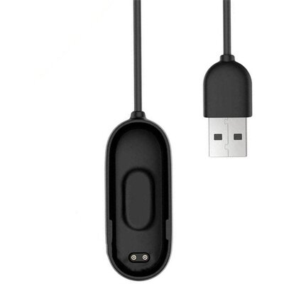 Töltőkábel (USB, mágneses, 20 cm) FEKETE - Xiaomi Mi Band 4