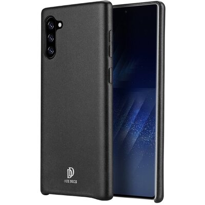 DUX DUCIS SKIN LITE műanyag hátlapvédő telefontok (bőrhatás) Fekete [Samsung Galaxy Note 10 (SM-N970F)]