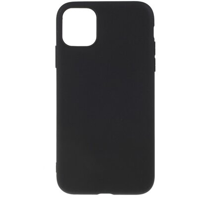 Szilikon hátlapvédő telefontok (matt) Fekete [Apple iPhone 11 Pro]