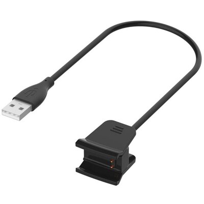 Töltőkábel (USB, 30 cm) FEKETE - Fitbit Alta HR