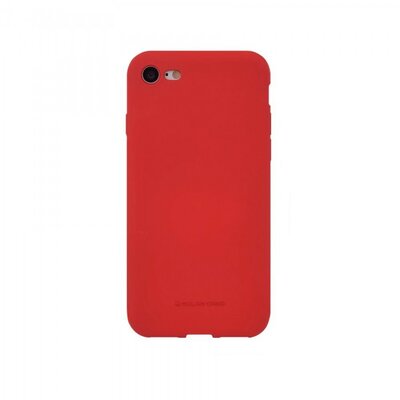 Hana SF matt szilikon hátlapvédő telefontok, Galaxy A20e, Piros