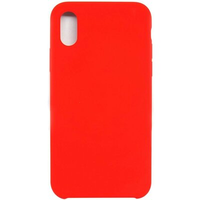 Prémium szilikon hátlapvédő telefontok, iPhone XS Max, Piros