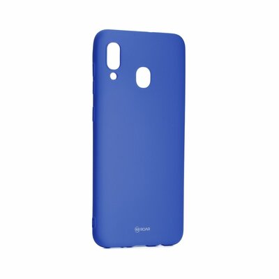 Roar Colorful Jelly matt szilikon hátlapvédő telefontok - Samsung Galaxy A20, Tengerkék