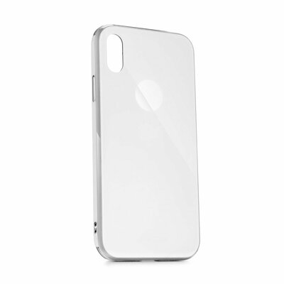 Forcell GLASS Prémium szilikon, tükröződő felületű hátlapvédő telefontok - Samsung Galaxy A70, fehér