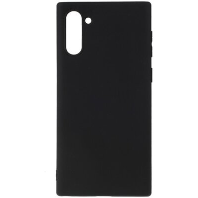 Szilikon hátlapvédő telefontok (matt) Fekete [Samsung Galaxy Note 10 (SM-N970F)]