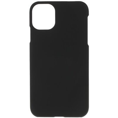 Műanyag hátlapvédő telefontok (gumírozott) Fekete [Apple iPhone 11 Pro Max]