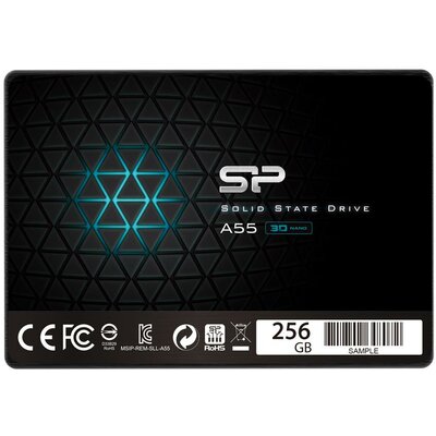 Silicon Power SSD Ace A55 256GB 2.5", SATA III 6GB/s, 550/450 MB/s, 3D NAND