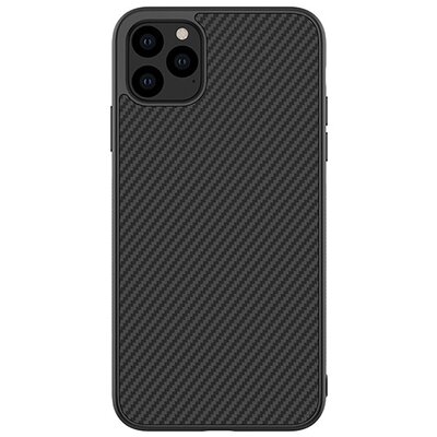 Nillkin Synthetic Fiber műanyag hátlapvédő telefontok (karbon minta) Fekete [Apple iPhone 11 Pro Max]